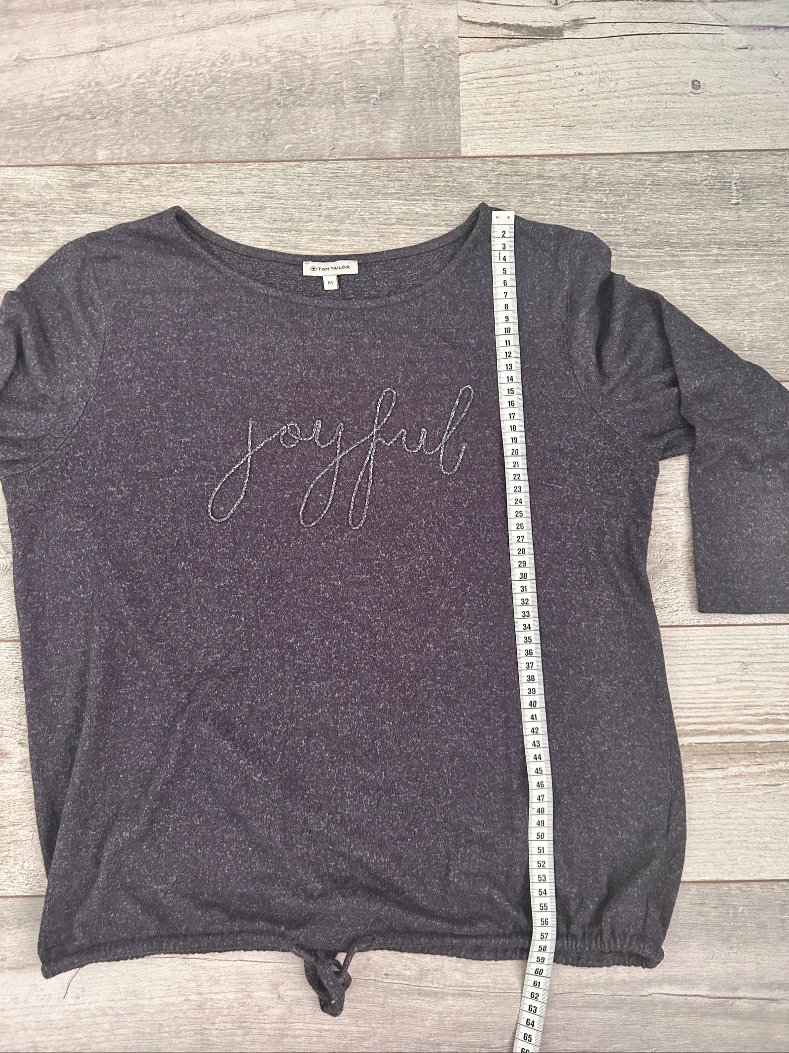 Tom Tailor T-shirt Longsleeve Dark Grey Melange joyful – Size M – photo 11